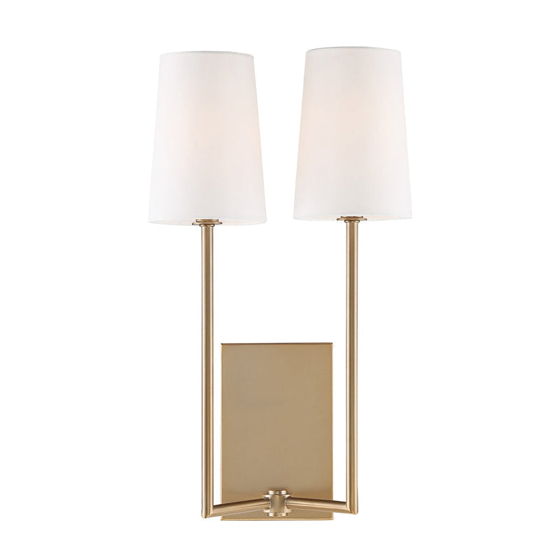 Lampe Murale en Tissu et Laiton Art Vintage Sytheir - Neutralighting