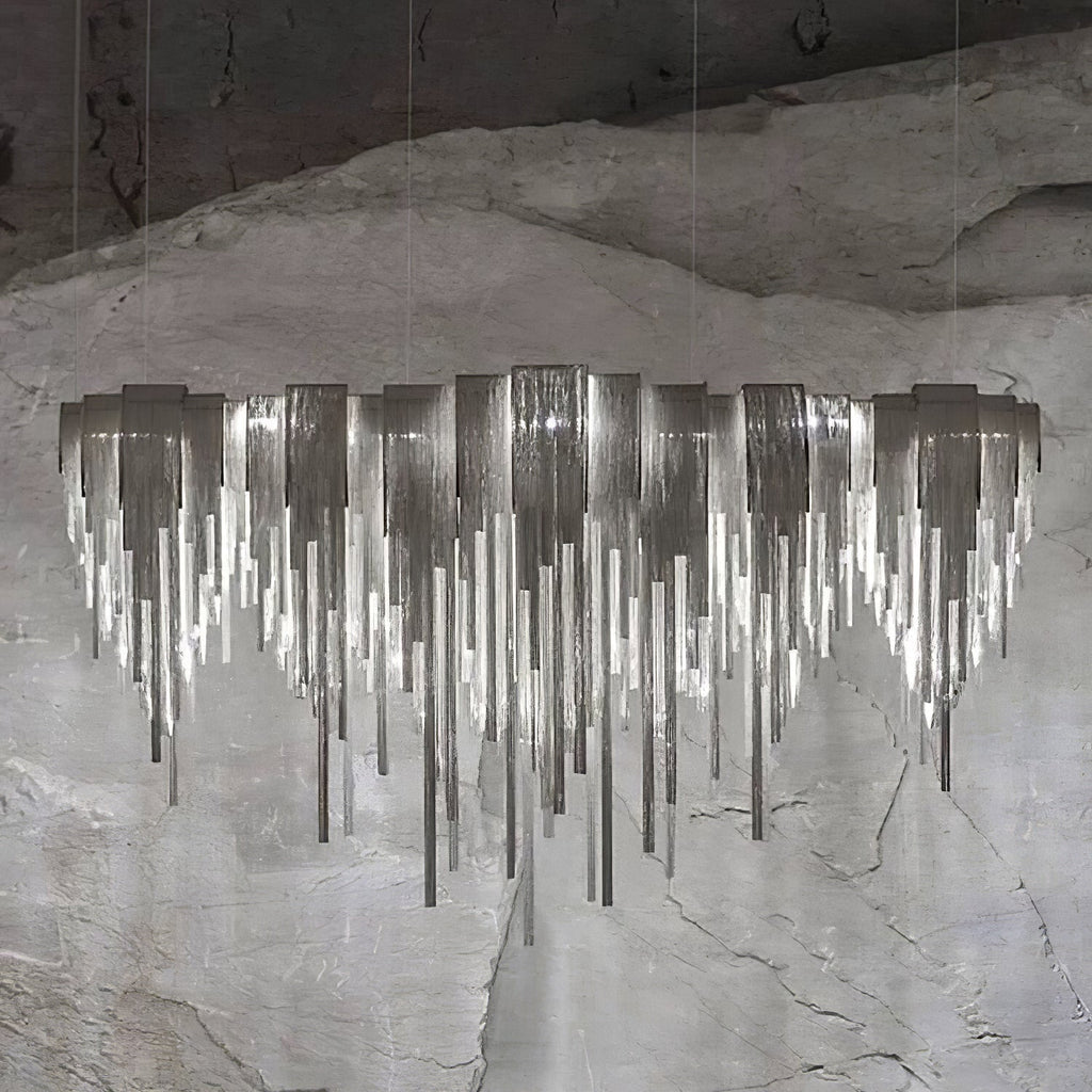 Lustra Lustre Superposé Chaîne Nickel Luxe - Neutralighting
