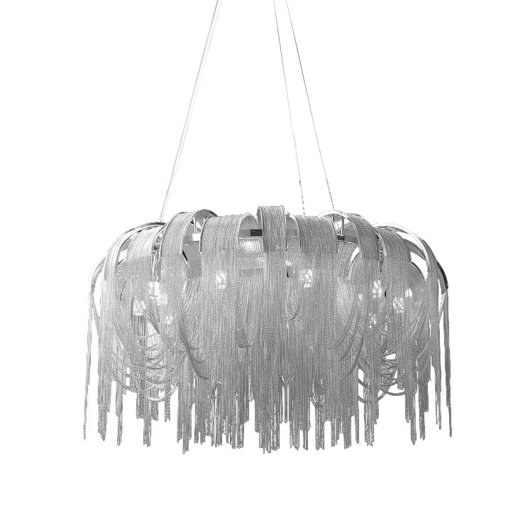 Lustra Lustre Superposé Chaîne Nickel Luxe - Neutralighting