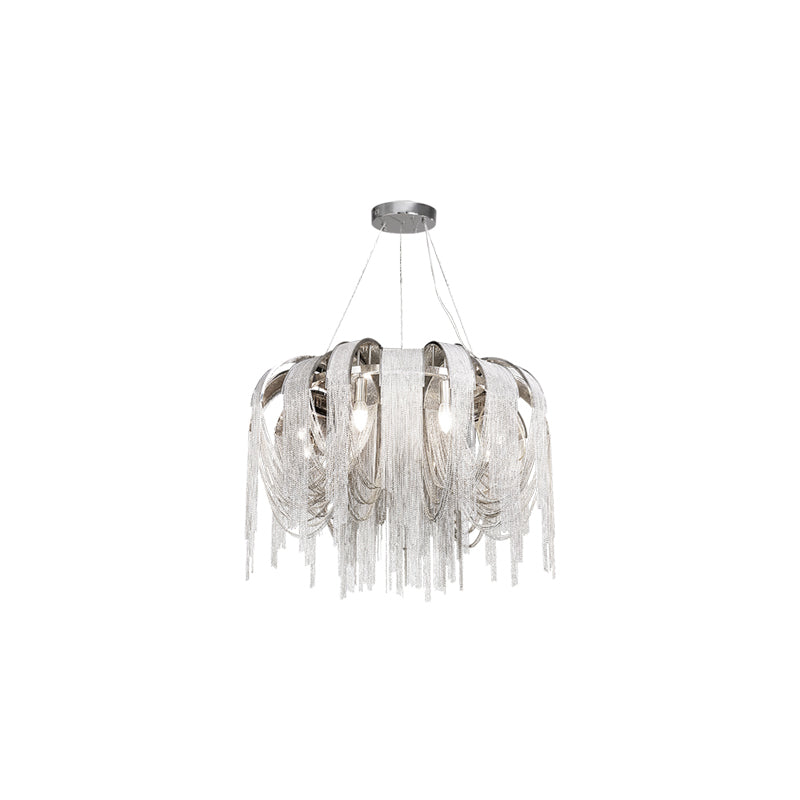Lustra Lustre Superposé Chaîne Nickel Luxe - Neutralighting