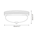 Plafonnier Baldaquin Verre Ombre Classique Rond Moderne - Neutralighting