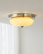 Plafonnier Baldaquin Verre Ombre Classique Rond Moderne - Neutralighting