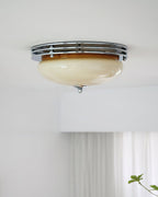 Plafonnier Baldaquin Verre Ombre Classique Rond Moderne - Neutralighting