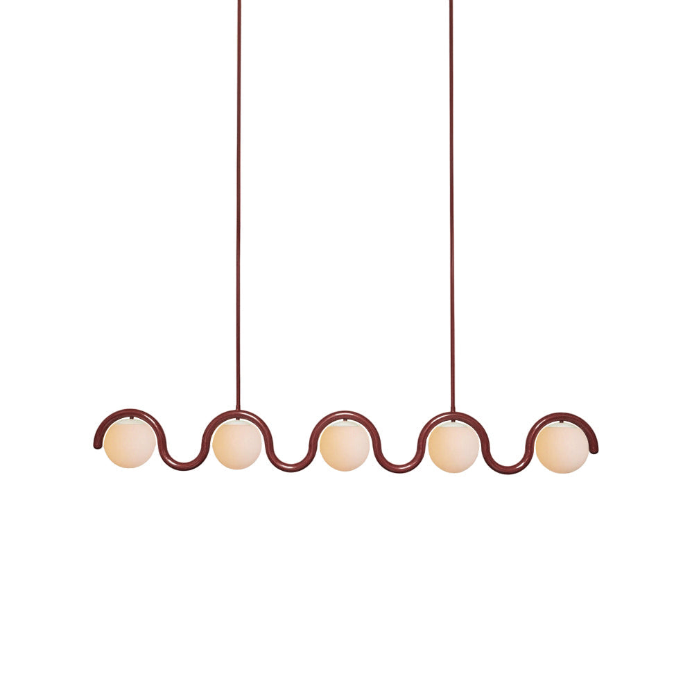 Uveta Lustre Linéaire Rouge & Argenté - Neutralighting
