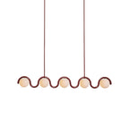 Uveta Lustre Linéaire Rouge & Argenté - Neutralighting