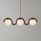 Uveta Lustre Linéaire Rouge & Argenté