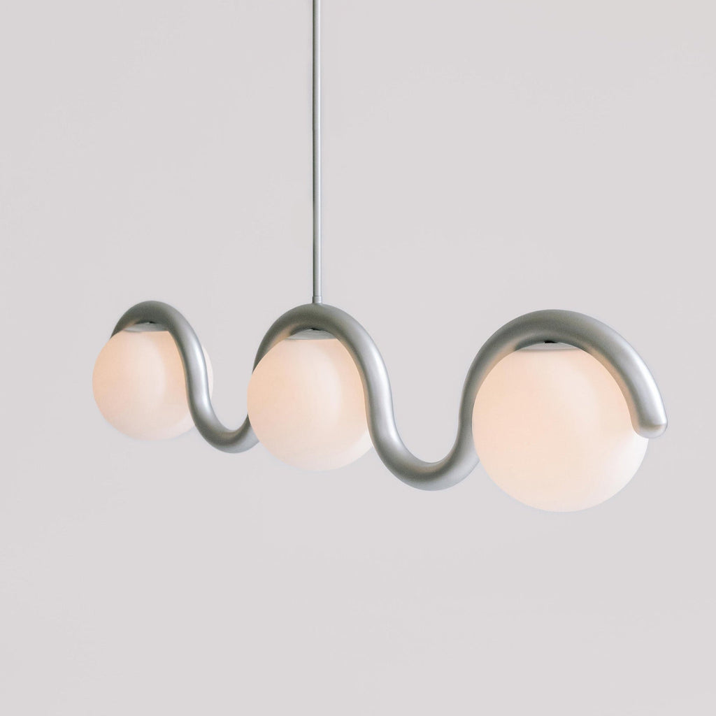 Uveta Lustre Linéaire Rouge & Argenté - Neutralighting