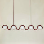 Uveta Lustre Linéaire Rouge & Argenté - Neutralighting