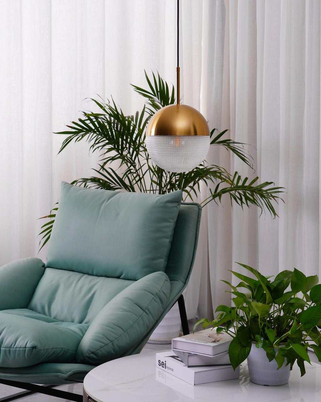 Solara Suspension en Laiton Verre Moderne - Neutralighting