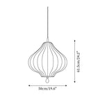 Leocadia Suspension Courbe Lanterne Organique - Neutralighting