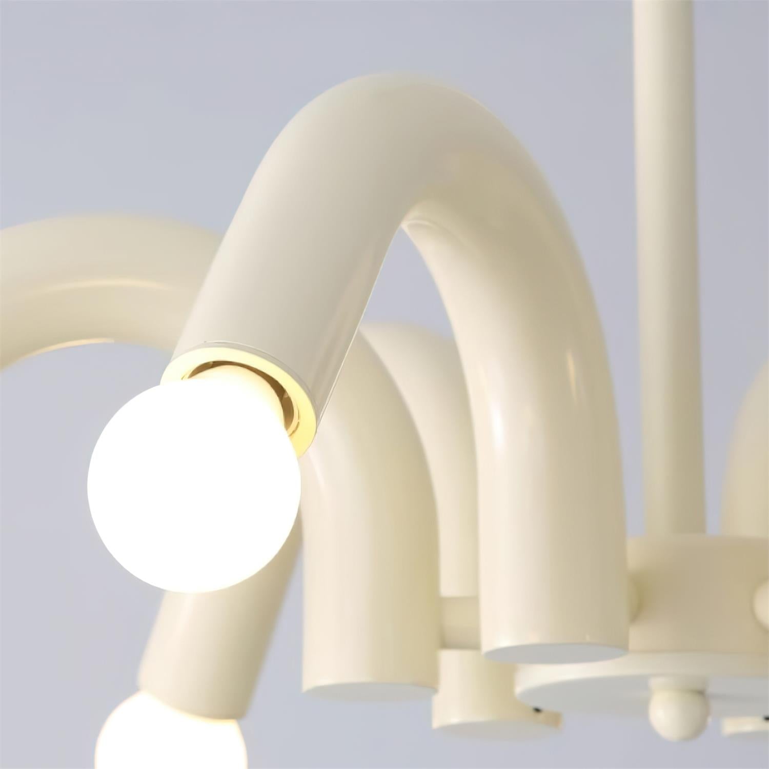 Fivelle Lustra Lustre Moderne Crème Multi-Bras Élégant - Neutralighting
