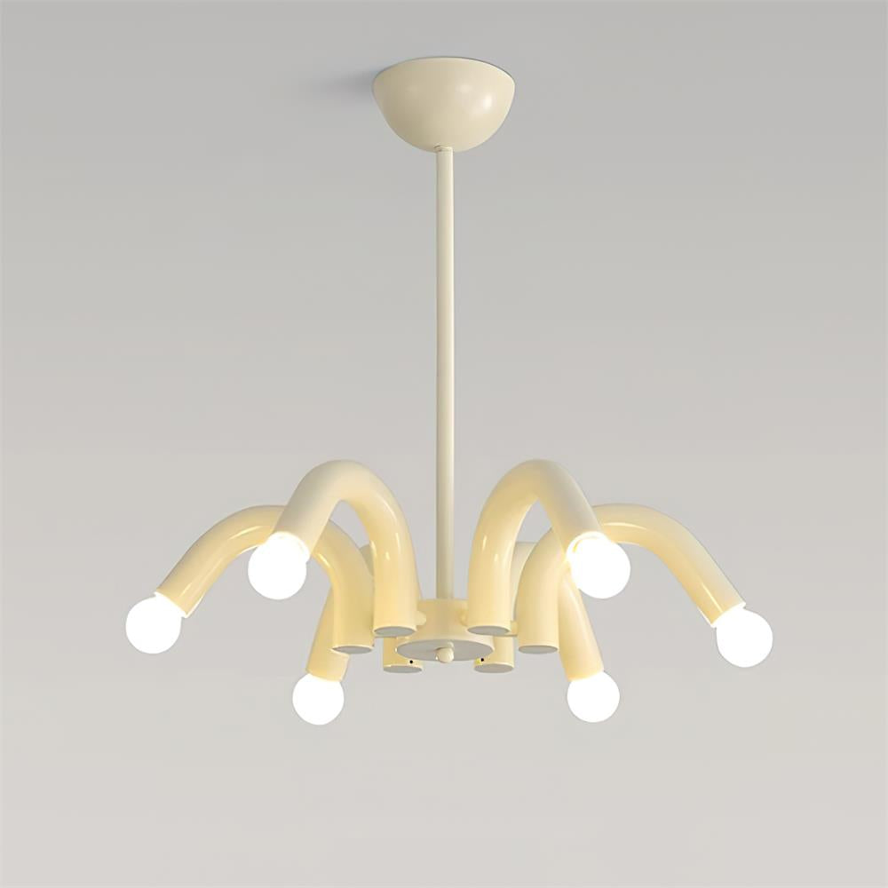 Fivelle Lustra Lustre Moderne Crème Multi-Bras Élégant - Neutralighting