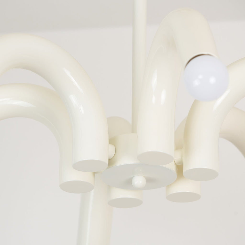 Fivelle Lustra Lustre Moderne Crème Multi-Bras Élégant - Neutralighting