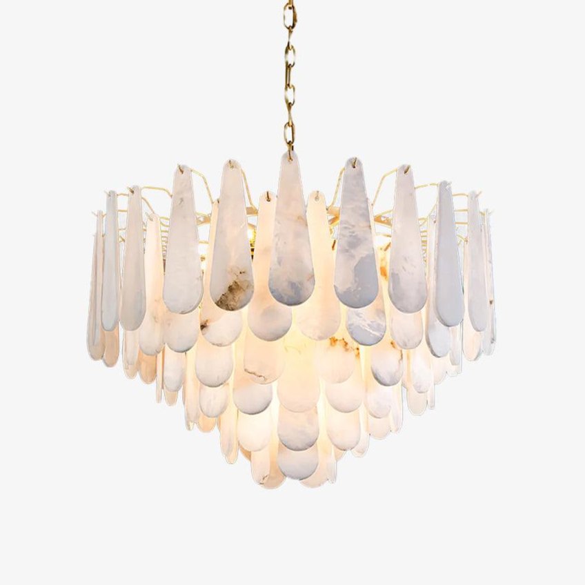 Ucararae Chandelier Albâtre en Forme de Goutte - Neutralighting