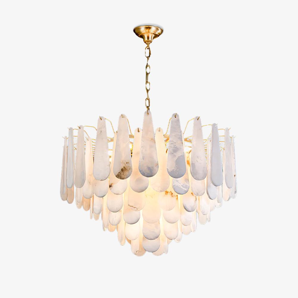 Ucararae Chandelier Albâtre en Forme de Goutte - Neutralighting