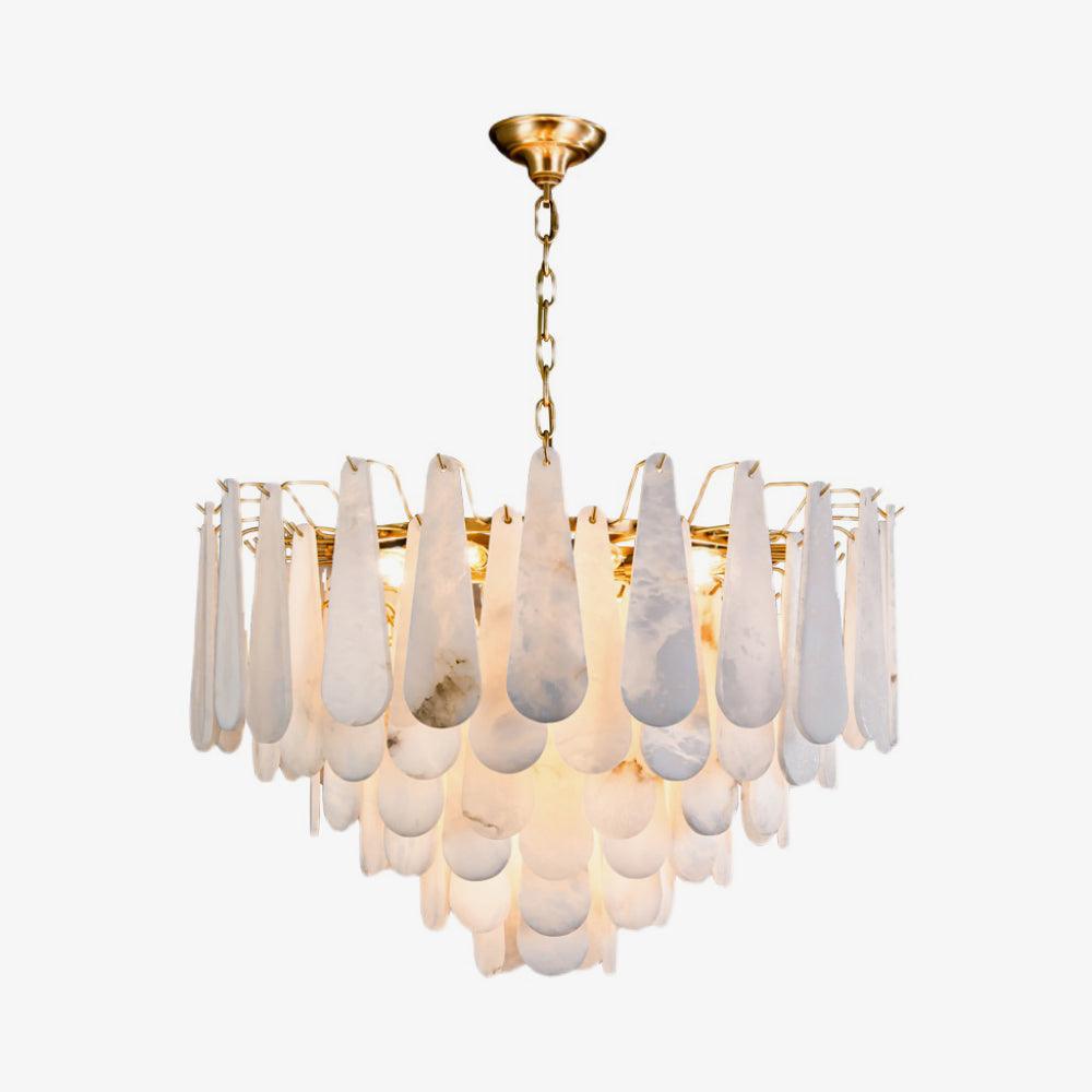 Ucararae Chandelier Albâtre en Forme de Goutte - Neutralighting