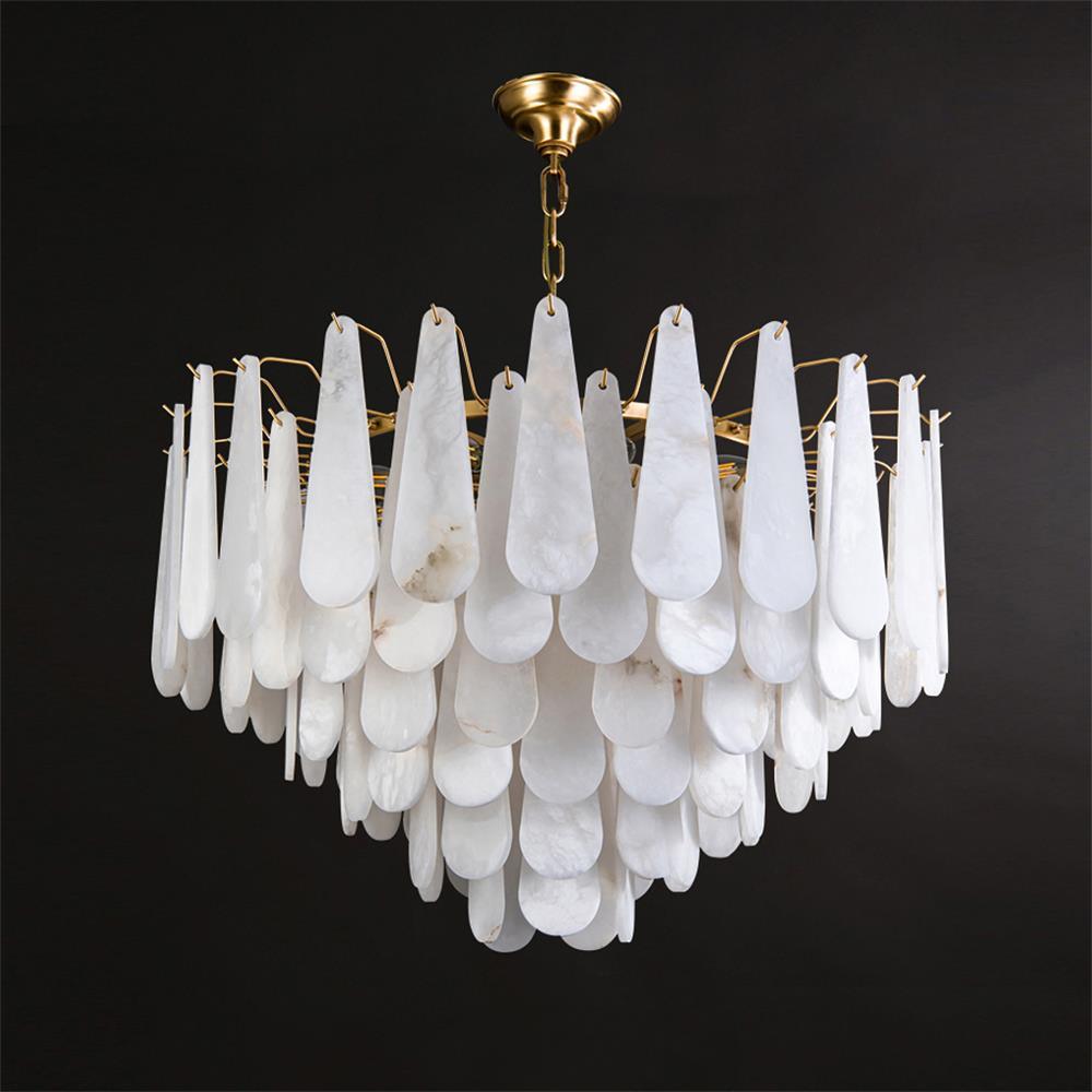 Ucararae Chandelier Albâtre en Forme de Goutte - Neutralighting