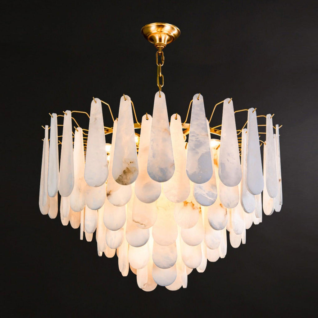 Ucararae Chandelier Albâtre en Forme de Goutte - Neutralighting