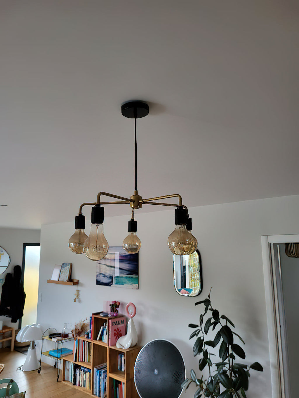 Chandelier Métal Industriel Traditionnel Vecarisra - Neutralighting