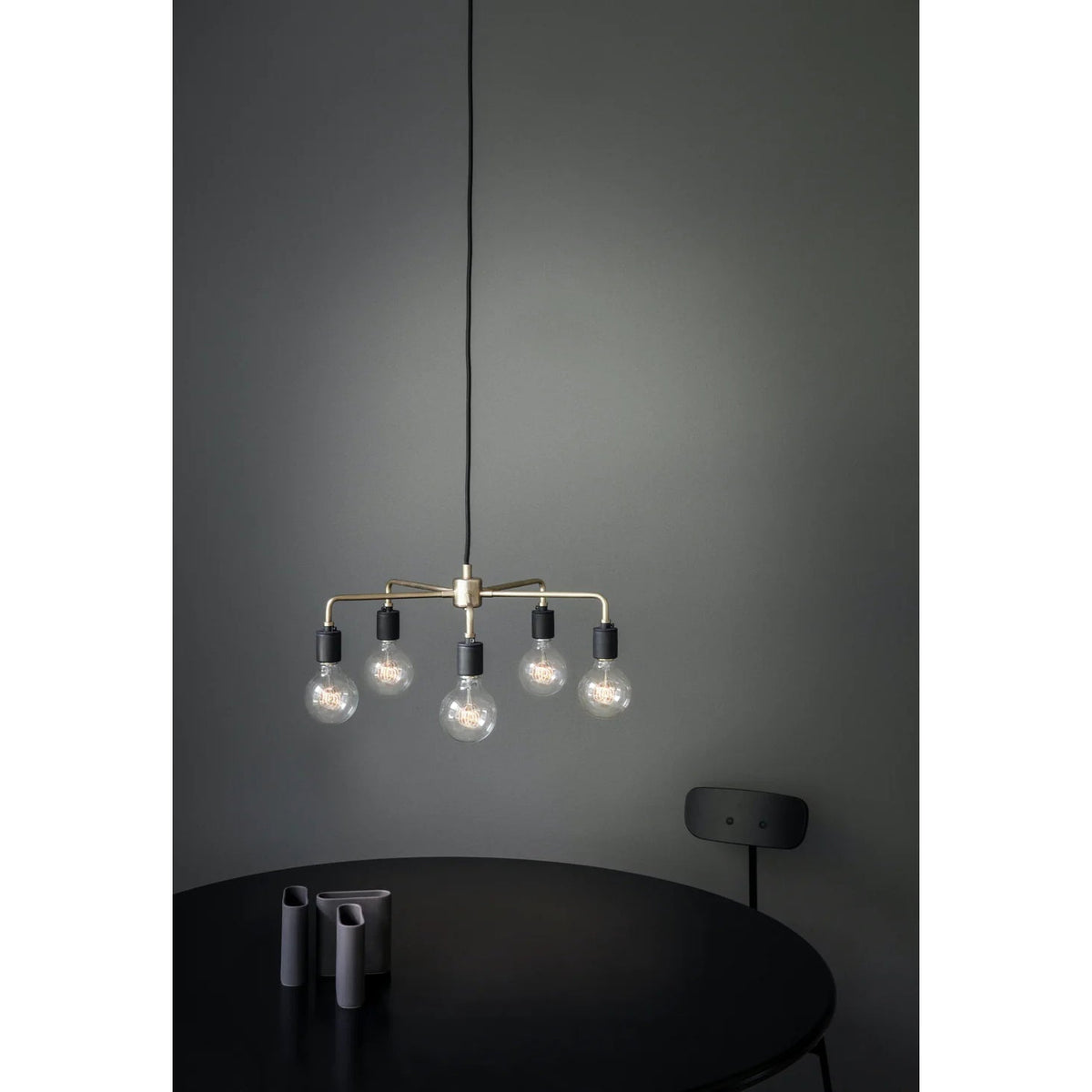 Chandelier Métal Industriel Traditionnel Vecarisra - Neutralighting