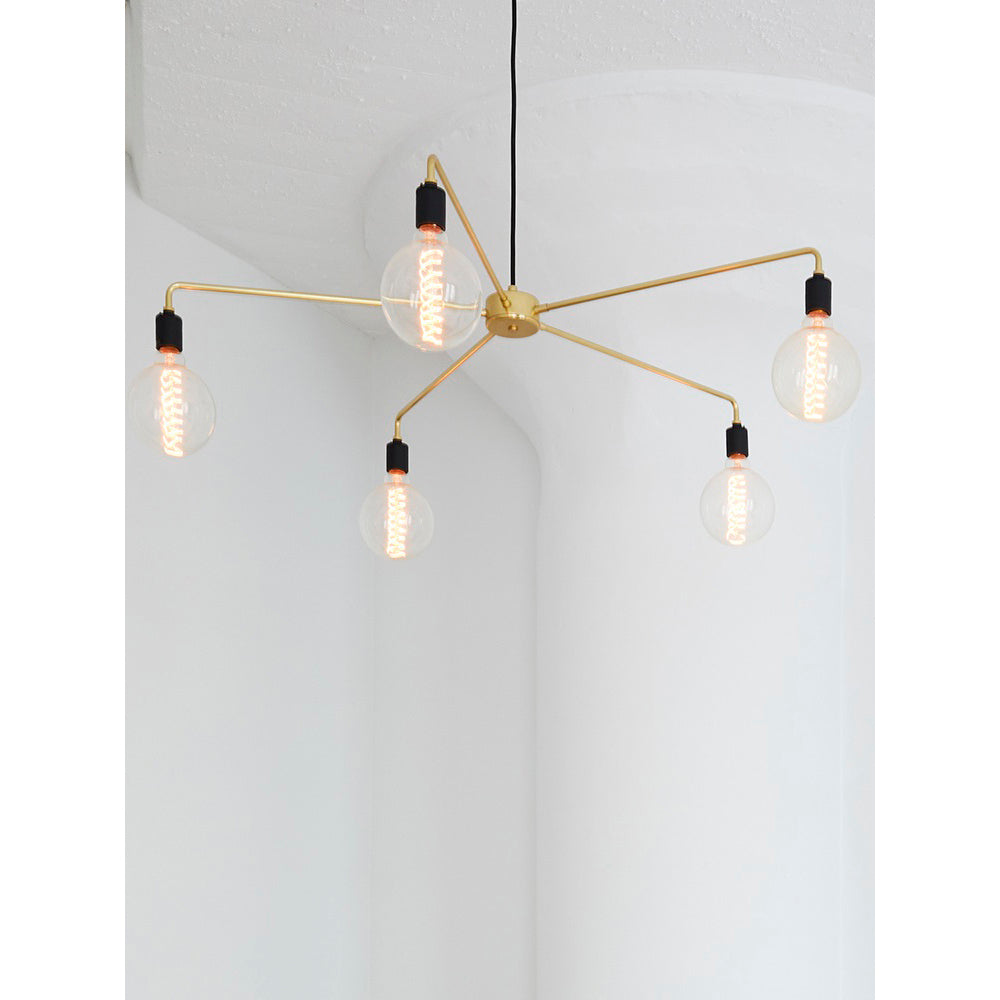 Chandelier Métal Industriel Traditionnel Vecarisra - Neutralighting