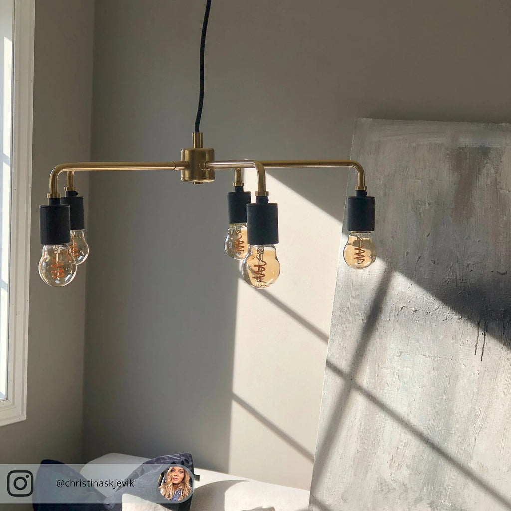 Chandelier Métal Industriel Traditionnel Vecarisra - Neutralighting
