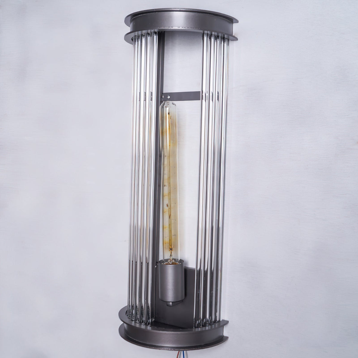 Lampe Murale Métal et Cristal Industrielle Vintage Armarila - Neutralighting