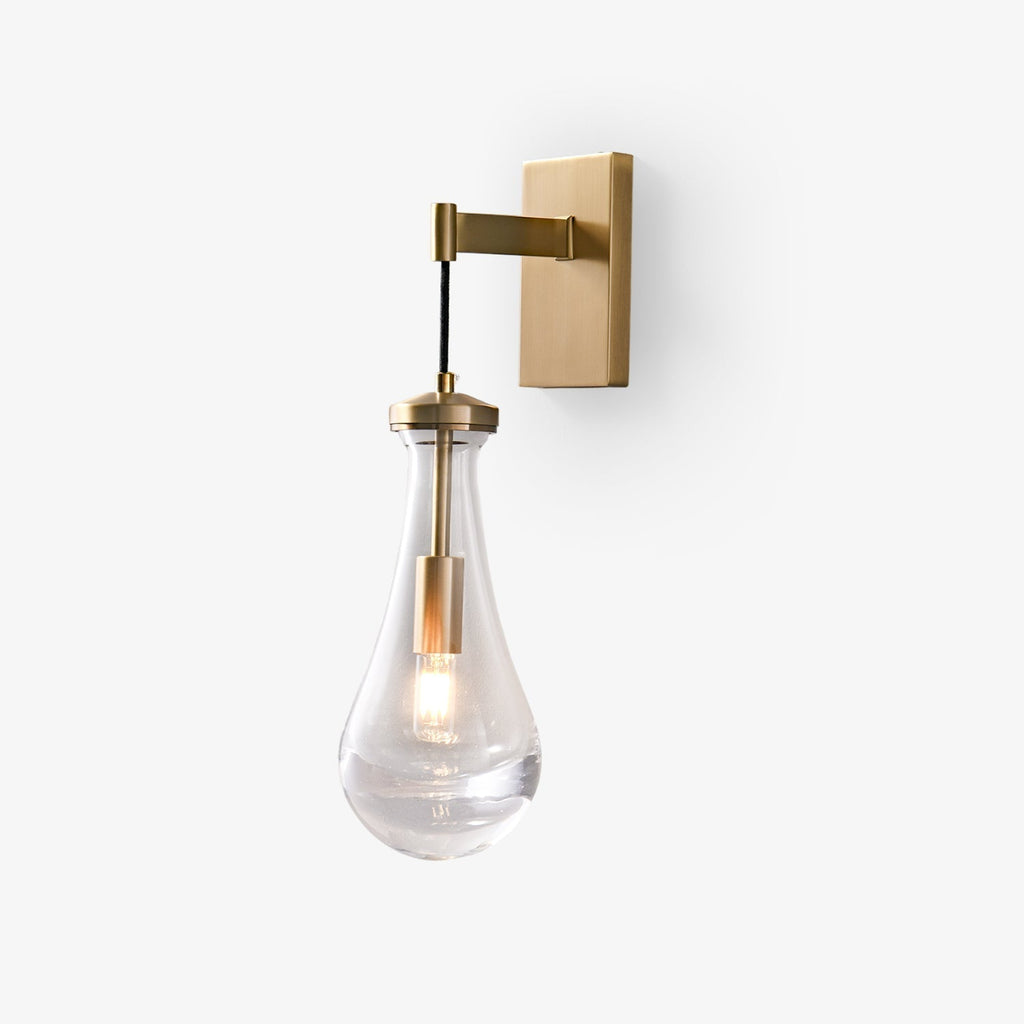 Lyshaos Applique Murale en Laiton et Verre Minimaliste - Neutralighting