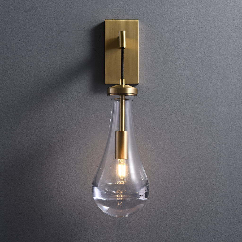 Lyshaos Applique Murale en Laiton et Verre Minimaliste - Neutralighting