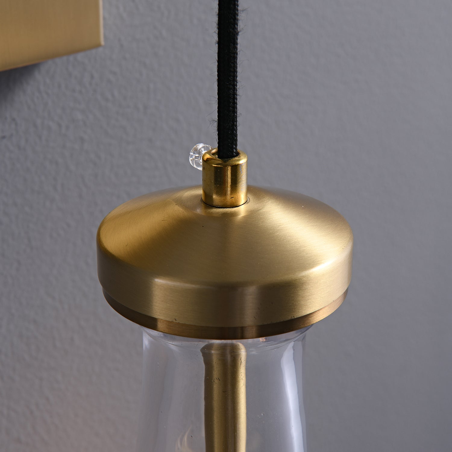 Lyshaos Applique Murale en Laiton et Verre Minimaliste - Neutralighting