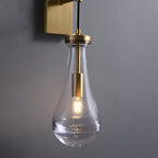 Lyshaos Applique Murale en Laiton et Verre Minimaliste - Neutralighting