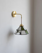 Tiffany Applique Murale Laiton Vert - Neutralighting