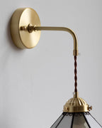 Tiffany Applique Murale Laiton Vert - Neutralighting