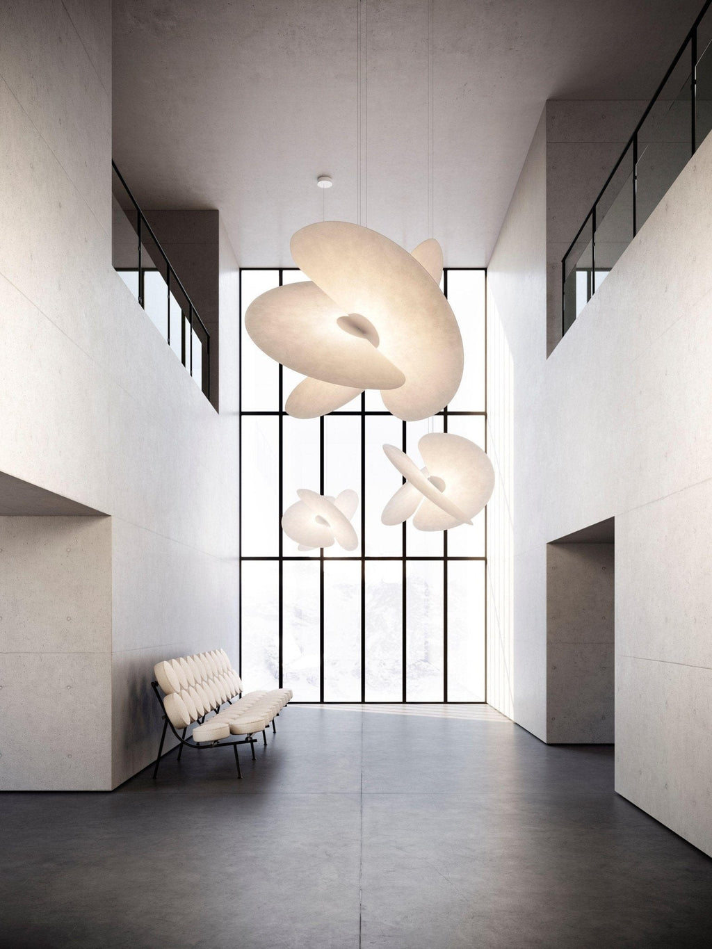 Whirl Suspension Lampe en Tissu Moderne - Neutralighting