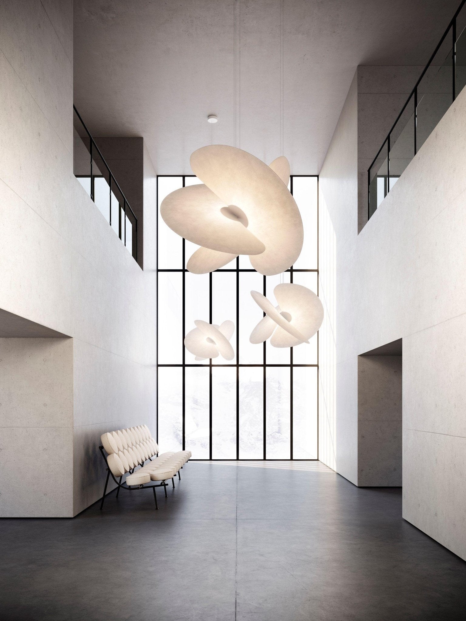 Whirl Suspension Lampe en Tissu Moderne - Neutralighting