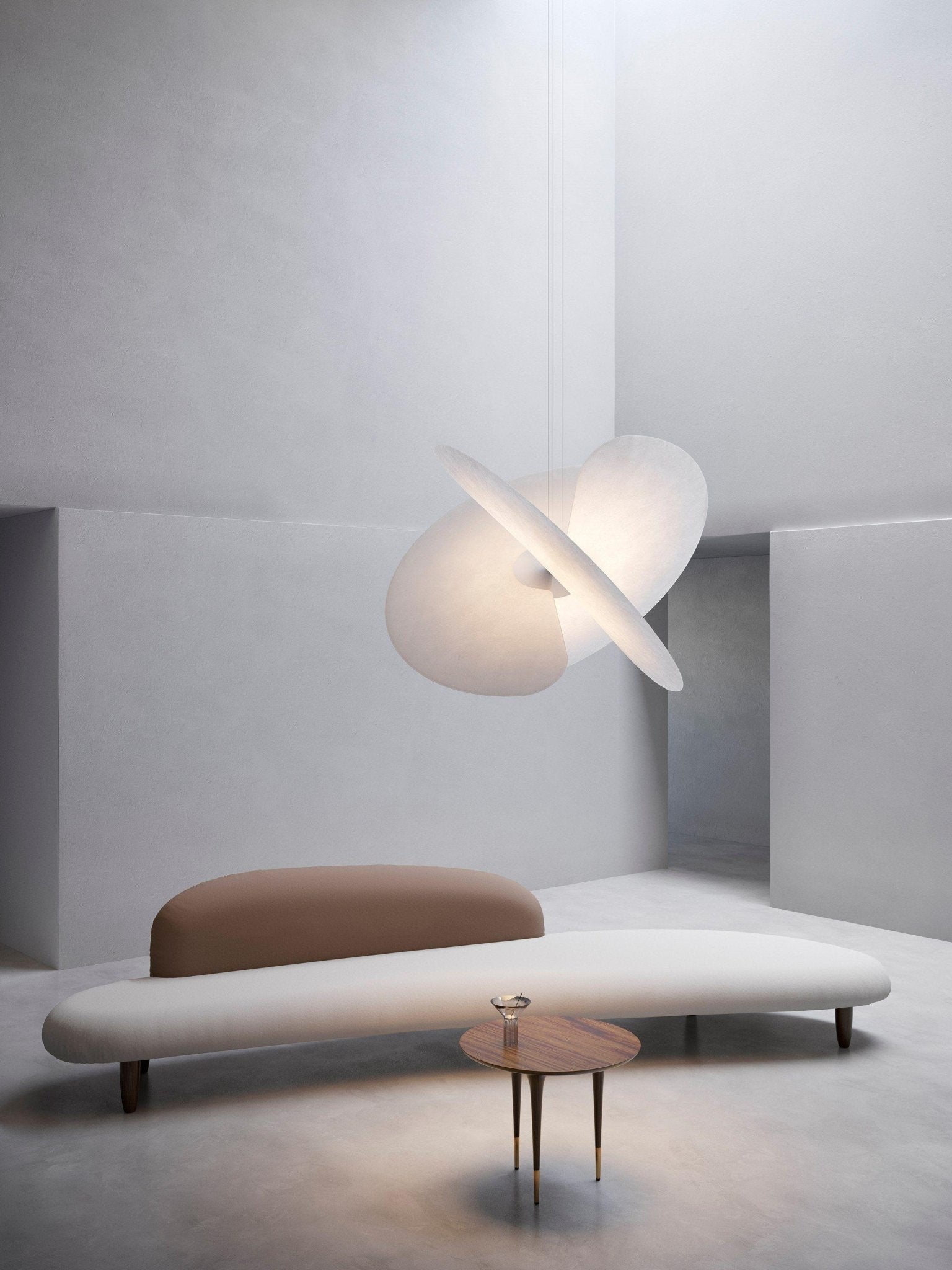 Whirl Suspension Lampe en Tissu Moderne - Neutralighting
