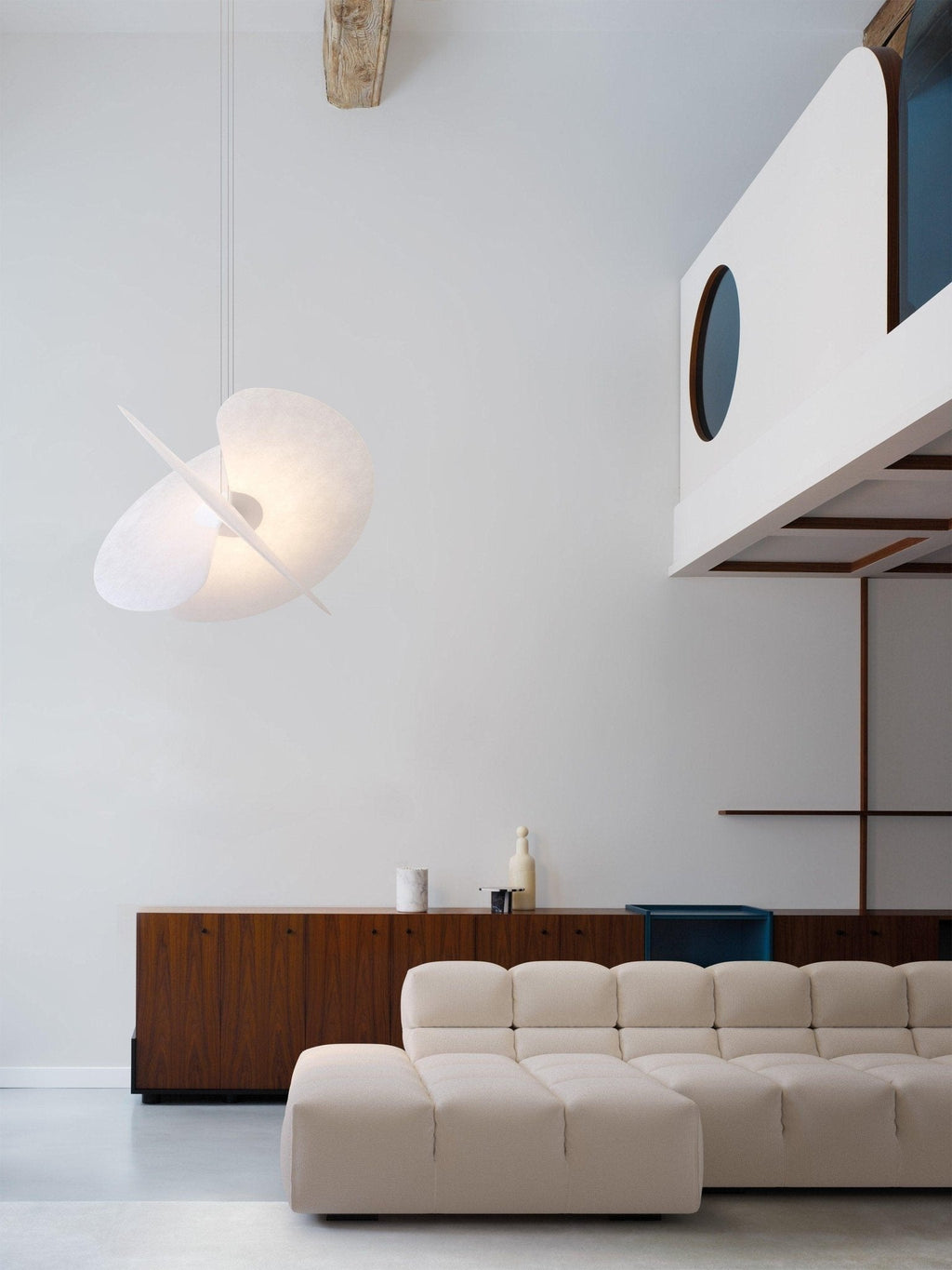 Whirl Suspension Lampe en Tissu Moderne - Neutralighting
