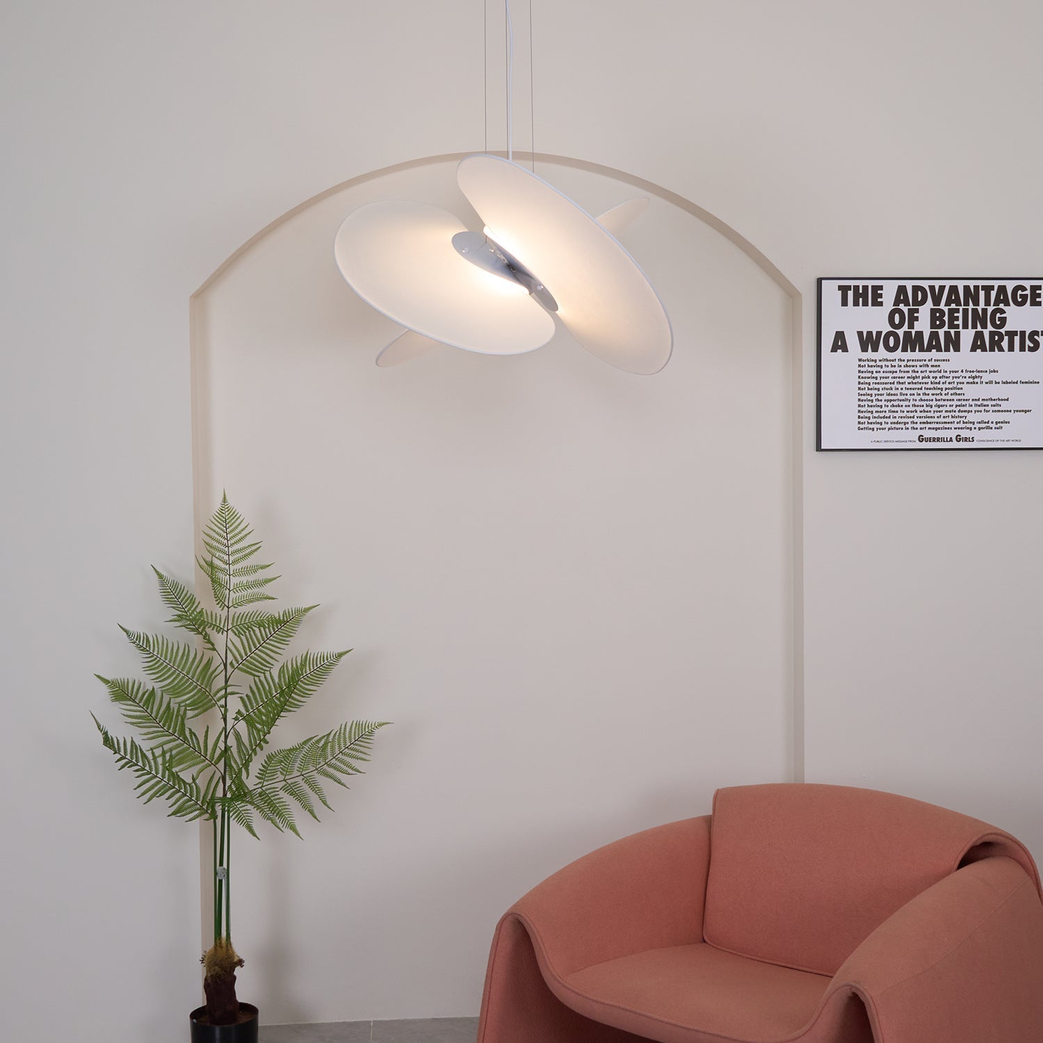 Whirl Suspension Lampe en Tissu Moderne - Neutralighting