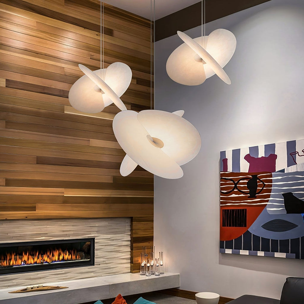 Whirl Suspension Lampe en Tissu Moderne - Neutralighting