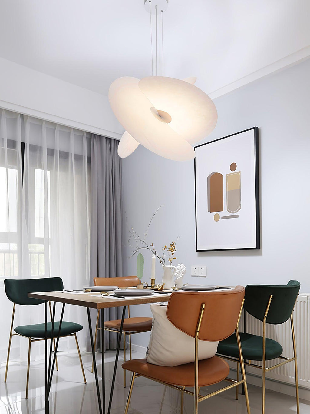 Whirl Suspension Lampe en Tissu Moderne - Neutralighting