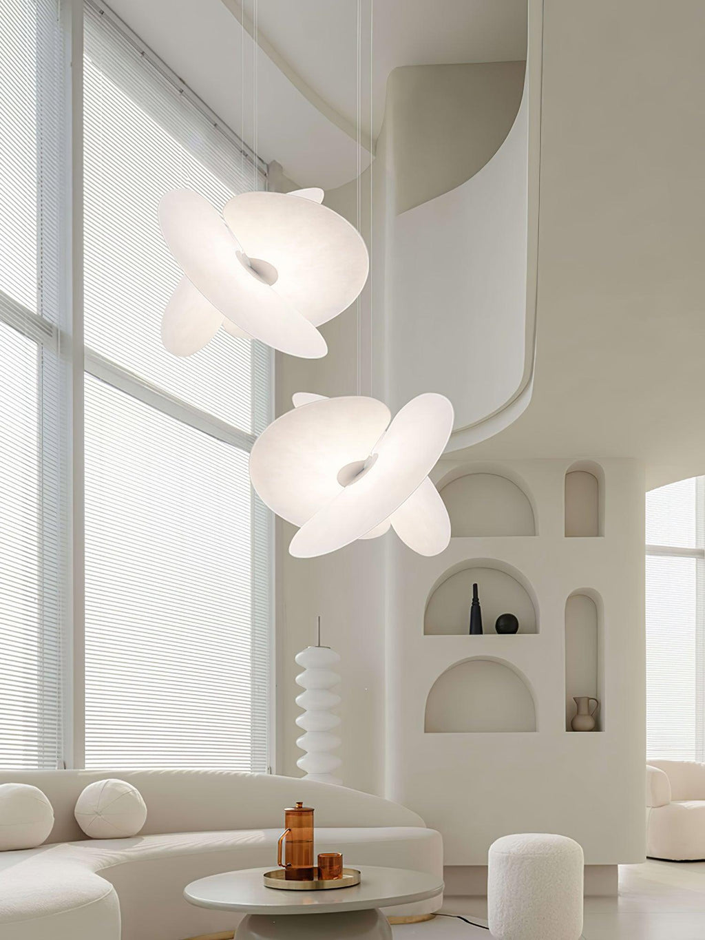 Whirl Suspension Lampe en Tissu Moderne - Neutralighting
