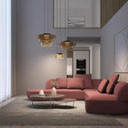 Lustra Suspension en Verre à Cercles Multi-Niveaux - Neutralighting