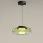 Lustra Suspension en Verre à Cercles Multi-Niveaux - Neutralighting