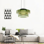 Lustra Suspension en Verre à Cercles Multi-Niveaux - Neutralighting