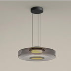 Lustra Suspension en Verre à Cercles Multi-Niveaux - Neutralighting