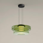 Lustra Suspension en Verre à Cercles Multi-Niveaux - Neutralighting