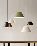 Solain Suspension moderne avec abat-jour vert et blanc minimaliste - Neutralighting