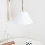 Solain Suspension moderne avec abat-jour vert et blanc minimaliste - Neutralighting