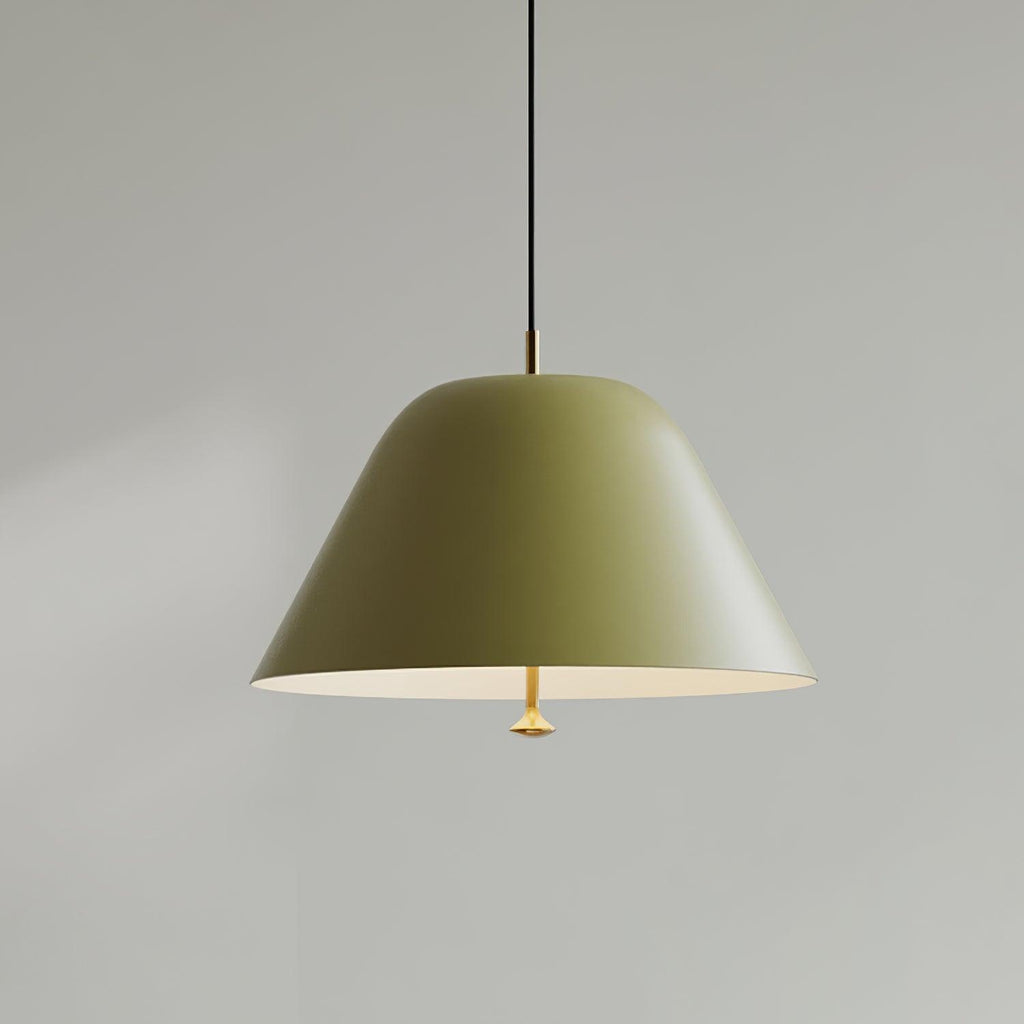 Solain Suspension moderne avec abat-jour vert et blanc minimaliste - Neutralighting