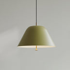 Solain Suspension moderne avec abat-jour vert et blanc minimaliste - Neutralighting